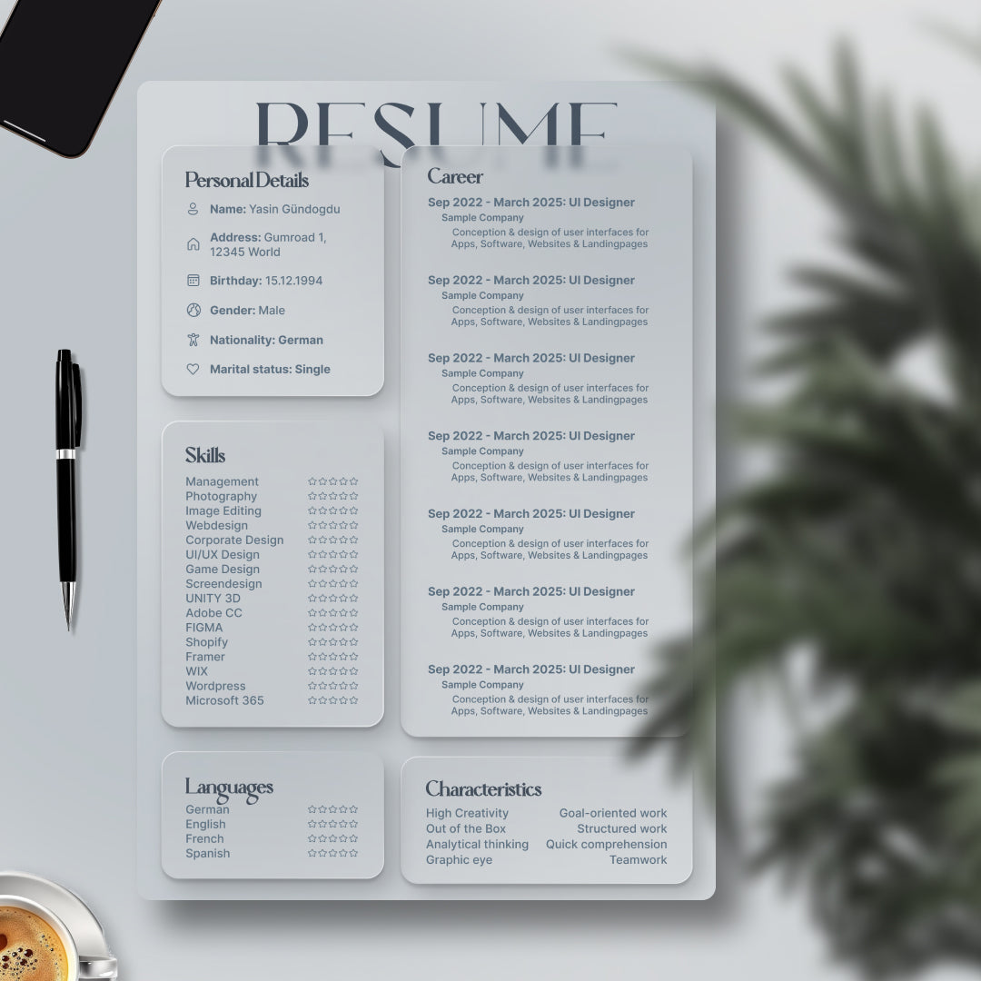 3 moderne Figma Bewerbungsvorlagen für Tech & Design