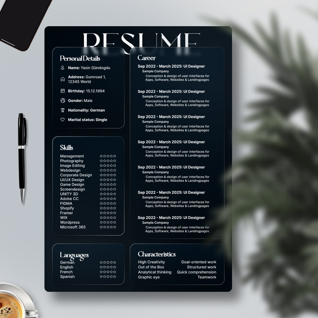 3 moderne Figma Bewerbungsvorlagen für Tech & Design